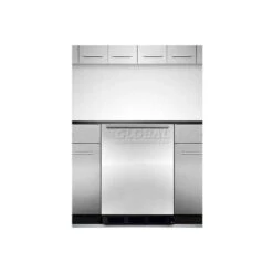 Summit-Built-In Undercounter All-Refrigerator, BK, SS Door Frame To Accept Custom Pane