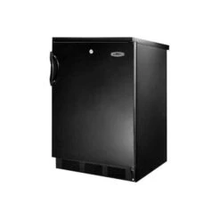 Summit Freestanding All Refrigerator W/Lock 5.5 Cu. Ft. Black