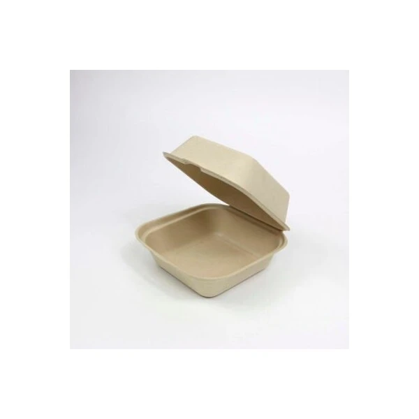 Total Papers Single Compartment Clamshell Container, 6", Wheat Stalk Fiber, 500 Pcs. 1 Total Papers Single Compartment Clamshell Container, 6", Wheat Stalk Fiber, 500 Pcs.