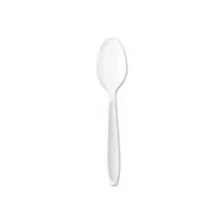 SOLO® HSWT-0007, Impress Teaspoon, Polystyrene, White, 1000/Carton