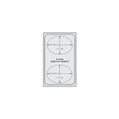 VollrathÂ Miramar Plain SS Single Template - Two Small Ovals