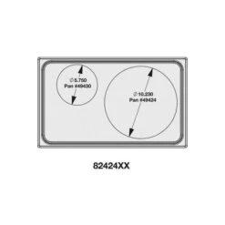 VollrathÂ Miramar Cookware Single Size Template, , Stainless, Plain Edge