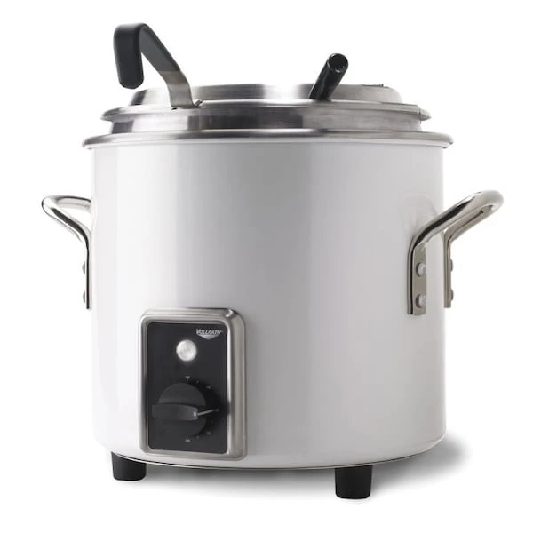 Vollrath Retro Stock Pot Kettle Rethermalizer, , 7 Quart, Pearl White Finish 1 Vollrath Retro Stock Pot Kettle Rethermalizer, , 7 Quart, Pearl White Finish