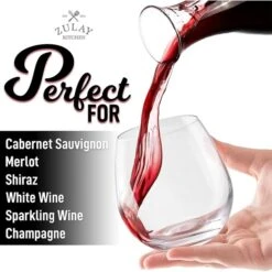 Wine Glasses Stemless 145 Oz Set Of 4 Clear -Zoro Tools Shop CLS20Brands 713oQomBYcL.xxACxxSL1500xxxx24b72c