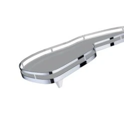 LeMans Medium Chrome/Anthracite Right Swing 36-1/4W 2850340005 Soft-close Sold Separate