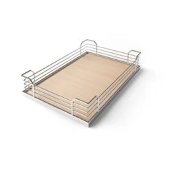 MAGIC CORNER TRAYS 15.5 CHROME/MAPLE 2500570005, 2PK