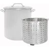 Concord Stainless Steel Stock Pot W/Steamer Basket, 24 Quart
