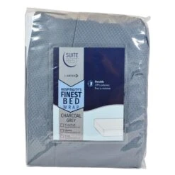 Box Spring Cover Easy Ft, Charcoal Kg 78