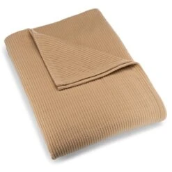 Blanket Ribbed Queen Tan