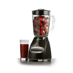12 Speed Blender With Glass Jar (Black)
