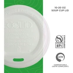 10-20 Oz EcoLid Renewable And Compostable Hot Cup Lids, PK800 -Zoro Tools Shop DFS20Holdings20Company20LLC20dba20Tundra 7e7ba5c18a68ff6b05ee945a04964190xx2331be