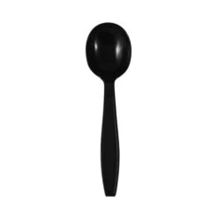Black Disposable Soup Spoons, PK1000