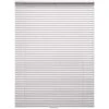 White Cordless Room Darkening Aluminum Mini Blinds With 1 In Slats 70 In. W X 60 In. L
