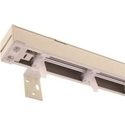 White Aluminum Headrail For 3-1/2 In Vertical Blind - 95 In. W