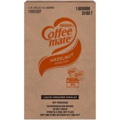 Coffee-Mate Hazelnut Single Serve Liquid Creamer .375 Oz. Cup, PK200