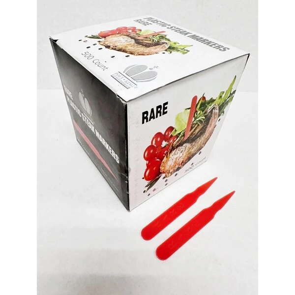 Goldmax Rare Steak Plastic Marker, PK5000 1 Goldmax Rare Steak Plastic Marker, PK5000
