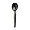 D & W Fine Pack Heavy Weight Black Ebony Soup Spoon, PK1000
