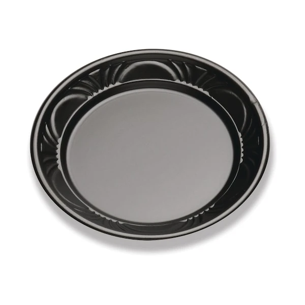 D & W Fine Pack 7" Plastic Pearl Black Plate, PK1000 1 D & W Fine Pack 7" Plastic Pearl Black Plate, PK1000