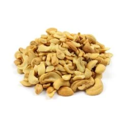 Azar Unsalted Roasted Piece Cashew 2lbs Bag, PK3