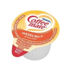Coffee-Mate Hazelnut Single Serve Liquid Creamer .375 Oz., PK180