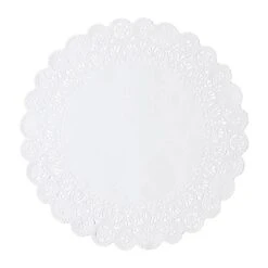 Smith Lee 5 White Round French Lace Paper Doily, PK10000