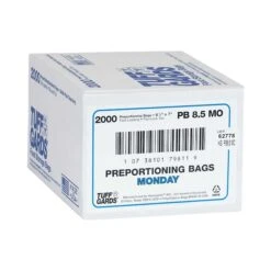Tuff Gards 2M High Density Blue Monday Preportioning Bag, PK2000