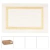 Lapaco 9" By 13.5" Econo Greek Key Straight Edge Gold Placemat, PK1000