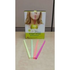 Unwrapped Giant Straw 8" Neon, PK2400