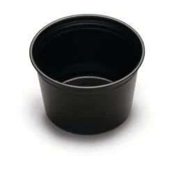 D & W Fine Pack 16 Oz. Deli Black Plastic Container, PK1000