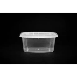 16 Oz. Deli Container Clear Rectangular Base, PK400