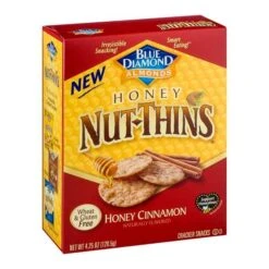 Blue Diamond Honey Cinnamon Nut-Thins 4.25 Oz., PK12