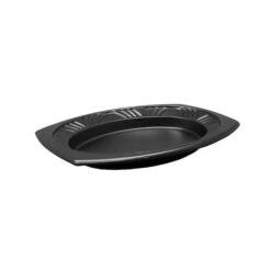 D & W Fine Pack 13"x10" Black Deep Platter, PK250