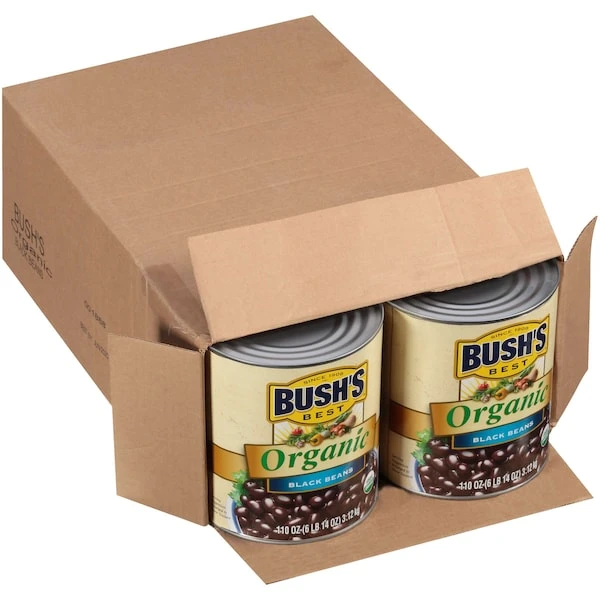 Bush's Best Organic Black Beans #10 Can, PK6 7 Bush's Best Organic Black Beans #10 Can, PK6 - Image 7