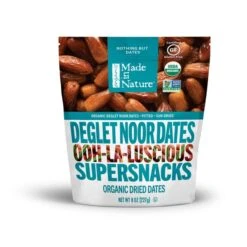 Made In Nature Dried Organic Deglet Noor Dates 8 Oz. Bag, PK6