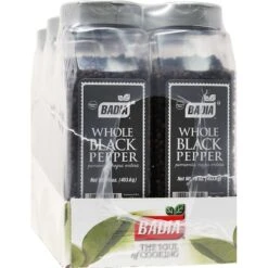 Badia Pepper Black Whole 16 Oz. Bottle, PK6