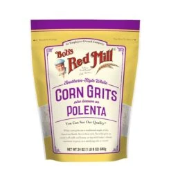 Bob's Red Mill White Corn Grits 24 Oz. Resealable Pouches, PK4