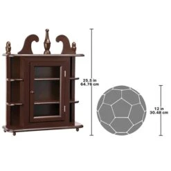 Savile Row Hardwood Wall Curio Display Cabinet -Zoro Tools Shop Design20Toscano BN5015xx6