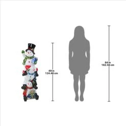 SnowBro's Illuminated Snowman Holiday Statue: Large -Zoro Tools Shop Design20Toscano DB18978xx7