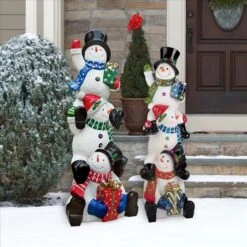 SnowBro's Illuminated Snowman Holiday Statue: Large -Zoro Tools Shop Design20Toscano DB18978xx8