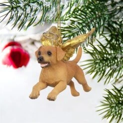 Honor The Pooch: Golden Retriever Holiday Dog Angel Ornament