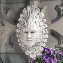Presence Of Carnevale: Greenman Wall Sculpture