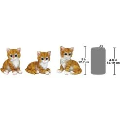 Tabby Kitten Triplets, Baby Cat Statues -Zoro Tools Shop Design20Toscano QM1241550xx6