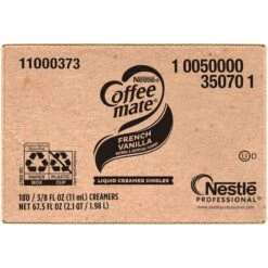Coffee-Mate French Vanilla Single Serve Liquid Creamer .375 Oz., PK180 -Zoro Tools Shop Dot20Foods 356550xx4xx20201001xx045905AM