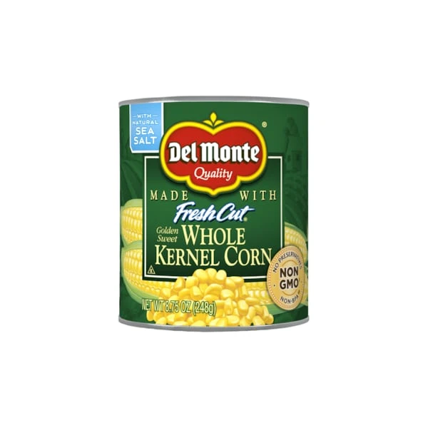 Del Monte Golden Super Sweet Whole Kernel Corn 8.75 Oz. Can, PK12 2 Del Monte Golden Super Sweet Whole Kernel Corn 8.75 Oz. Can, PK12 - Image 2