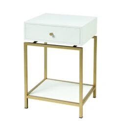 Clancy Accent Table - White