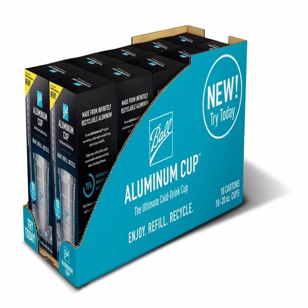 BALL 20 Oz Silver BPA Free Cooling Cup 3 BALL 20 Oz Silver BPA Free Cooling Cup - Image 3