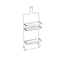 Astra 25.5 In. H X 5 In. W X 10.98 In. L Chrome Silver Shower Caddy