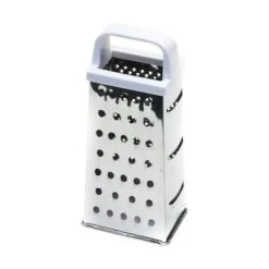 3-1/2 In. W X 8 In. L Silver/White Plastic/Stainless Steel 4-Sided Pyramid Grater
