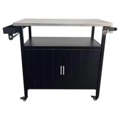 Grill Table Steel 35.83 In. H X 18.9 In. W X 37.8 In. L