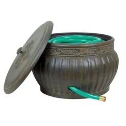 Brown Free Standing Hose Pot